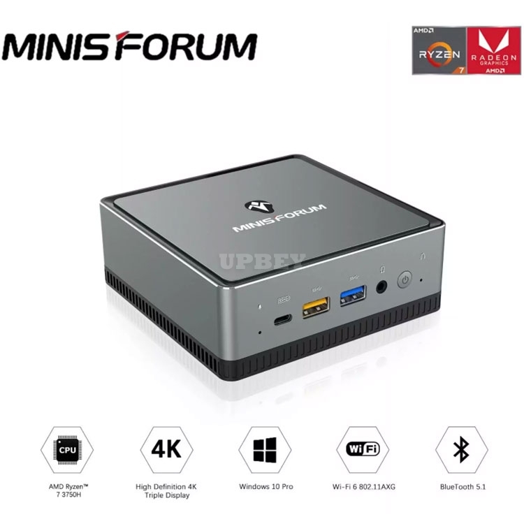 MINIS FORUM UM700 AMD Ryzen 7 3750H Windows 10 Pro MINI PC