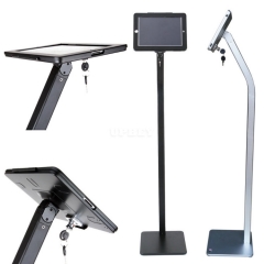 Holder Tablet Computer Display Stand, Aluminum Alloy Anti-Theft Stand for iPad Pro 2/3/4 12.9 9.7 Security Floor Lock Enclosure Metal Frame